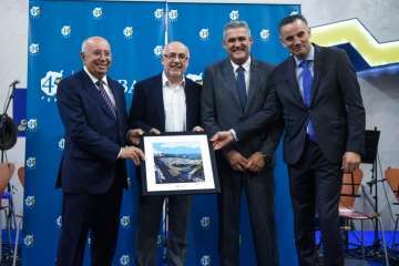 La fiesta aniversario de Global se celebró este miércoles en el Cabildo grancanario (Foto TA)